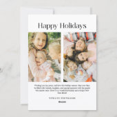 Vakantie Familie 2 Fotokaart Feestdagenkaart (Achterkant)