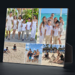 Vakantie Familie Foto Collage 5 afbeeldingen Fotoplaat<br><div class="desc">Vier uw beste familie-avonturen met deze Custom Vacation Family Photo Collage Easel Plaque! Met een prachtig gerangschikte collage van vijf foto's is deze strakke en stevige plaquette een perfecte manier om gekoesterde herinneringen aan uw reizen te laten zien. Of het nu gaat om een strandvakantie, een ontsnapping uit de bergen...</div>