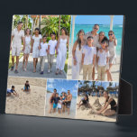 Vakantie Familie Foto Collage 5 afbeeldingen Fotoplaat<br><div class="desc">Vier uw beste familie-avonturen met deze Custom Vacation Family Photo Collage Easel Plaque! Met een prachtig gerangschikte collage van vijf foto's is deze strakke en stevige plaquette een perfecte manier om gekoesterde herinneringen aan uw reizen te laten zien. Of het nu gaat om een strandvakantie, een ontsnapping uit de bergen...</div>