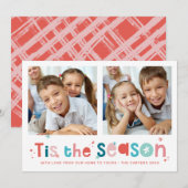 VAKANTIE FAMILIE plezier quote tis het seizoen 2 f Feestdagenkaart (Voorkant / Achterkant)