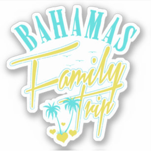 Vakantie familie reis Bahama's Sticker cruise
