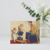 vakantie, familie reünie partij kaart (Staand voorkant)