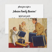 vakantie, familie reünie partij kaart (Voorkant / Achterkant)