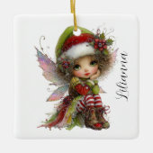 Vakantie Fantasie Fee Keramisch Ornament (Voorkant)