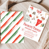 Vakantie Favoriete dingen Kerstfeest Kaart