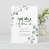 Vakantie Feest Feestuitnodiging met Groenen Kaart (Staand voorkant)