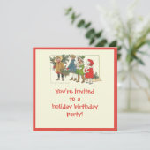 Vakantie, feestdag, kerstfeestdag kaart (Staand voorkant)