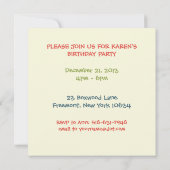 Vakantie, feestdag, kerstfeestdag kaart (Achterkant)