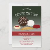 Vakantie feestdag kerstmis Koekjesruil Kaart (Voorkant)