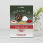 Vakantie feestdag kerstmis Koekjesruil Kaart (Staand voorkant)