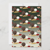 Vakantie feestdag kerstmis Koekjesruil Kaart (Achterkant)