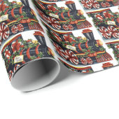 Vakantie feestdag met kerstagetje cadeaupapier (Rol Hoek)