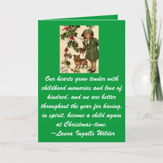 Vakantie Feestdagen Kaart (Voorkant)