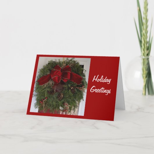 Vakantie Feestdagen Kaart (Voorkant)