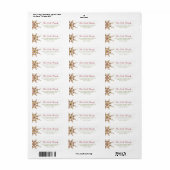 Vakantie Feestelijk Ornament Star Chic Vakantie Ad Etiket (Full Sheet)