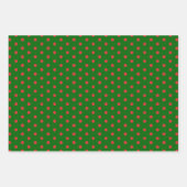 Vakantie Feestelijke Green Polka Dot Wrapping Pape Inpakpapier Vel (Voorkant)