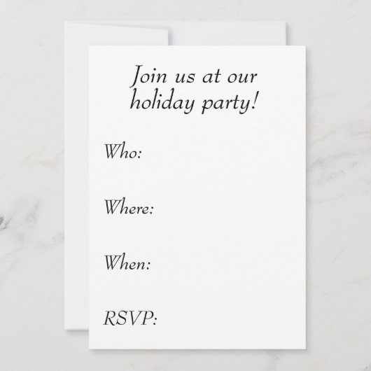 Vakantie feestuitnodiging - Funny ClaraT Kaart (Achterkant)