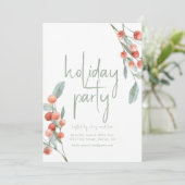 Vakantie Feestuitnodiging Sjabloon Groenen & Besse Kaart (Staand voorkant)