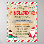 Vakantie Festival school event flyer Poster (Voorkant)