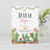 Vakantie Fiesta Party Invitation Fa La Fiesta Kaart (Staand voorkant)
