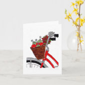 Vakantie fiets  kaart (Gele Bloem)