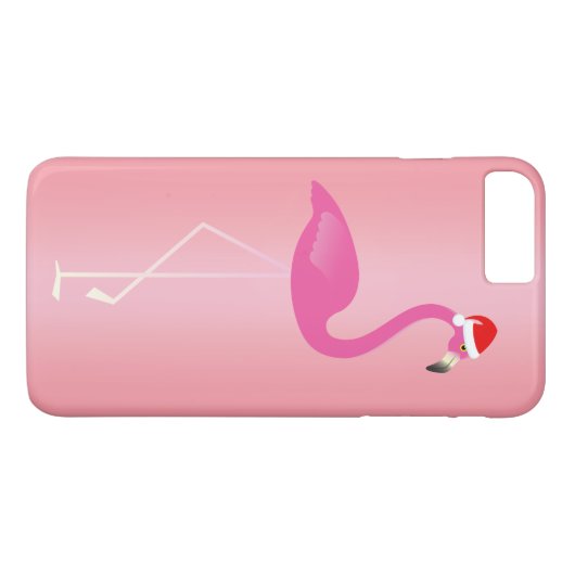Vakantie Flamingo iPhone 7 in Roos Case-Mate iPhone Case (Achterkant (Horizontaal))