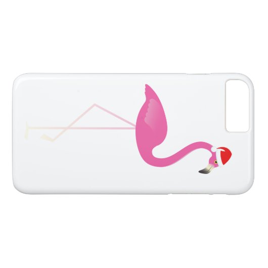 Vakantie Flamingo iPhone 7 in wit Case-Mate iPhone Case (Achterkant (Horizontaal))