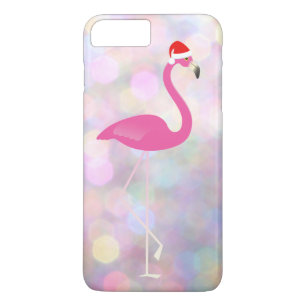 Vakantie Flamingo iPhone 7 op kleurrijke lampen Case-Mate iPhone Case