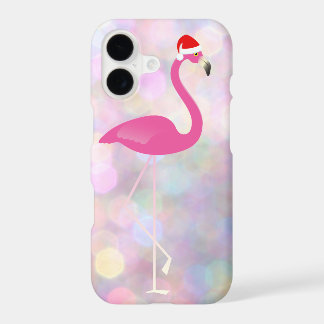 Vakantie Flamingo iPhone 7 op kleurrijke lichten