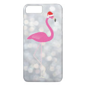 Vakantie Flamingo iPhone 7 op zilververlichting Case-Mate iPhone Case (Achterkant)