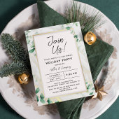 Vakantie Floral Chic Corporate Kerstparty Kaart