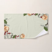 Vakantie Foliage Gedroogde mandarijn sinaasappels Bad Handdoek (Handdoek)