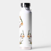 Vakantie Foliage holly sinaasappels Custom logo QR Waterfles (Links)