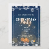 Vakantie Foliage met Sparkle Christmas Party Kaart (Voorkant)