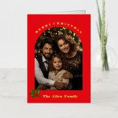 Vakantie Folie Fotokaart Folie Feestdagenkaart (Voorkant)