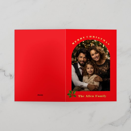 Vakantie Folie Fotokaart Folie Feestdagenkaart (Buiten Laag)