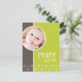 VAKANTIE FOTO ANSICHTKAART :: goodcheer 2P Feestdagenkaart (Staand voorkant)