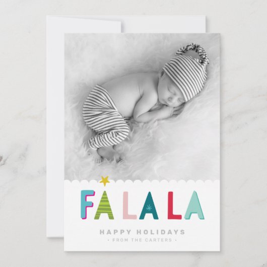 VAKANTIE FOTO fa la bold heldere kleurrijke quote Aankondiging (Voorkant)