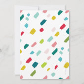 VAKANTIE FOTO fa la bold heldere kleurrijke quote Aankondiging (Achterkant)