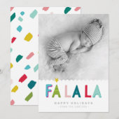 VAKANTIE FOTO fa la bold heldere kleurrijke quote Aankondiging (Voorkant / Achterkant)