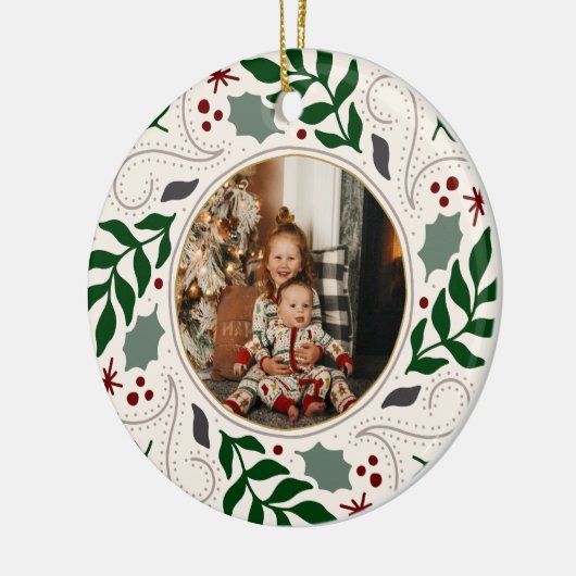 Vakantie Foto Keramisch Ornament (Links)