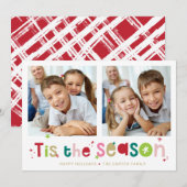 VAKANTIE FOTO leuk citaat tis het seizoen 2 foto Feestdagenkaart (Voorkant / Achterkant)
