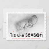 VAKANTIE FOTO leuke typografie is het seizoen cita Feestdagenkaart (Voorkant)