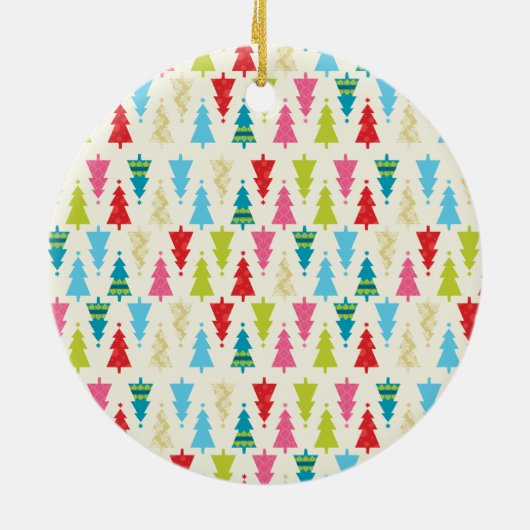 VAKANTIE FOTO ORNAMENT patterned kerstboom (Achterkant)