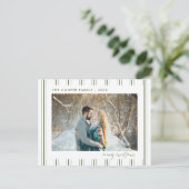 Vakantie Foto Post Card | Moderne kerst Briefkaart (Staand voorkant)