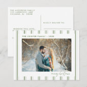 Vakantie Foto Post Card | Moderne kerst Briefkaart (Voorkant / Achterkant)