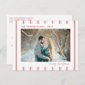 Vakantie Foto Post Card | Moderne kerst Briefkaart (Voorkant / Achterkant)