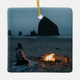 Vakantie foto, vakantie aandenken cadeau kerst keramisch ornament