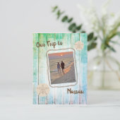 Vakantie Foto Verhard hout Briefkaart (Staand voorkant)