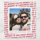 Vakantie Foto Wijn Label *Kerstmis Graffiti* Etiket (Enkel label)